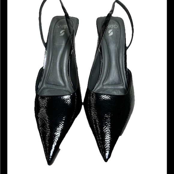 Franco Sarto Black Patent Leather Heels - Picture 6 of 9